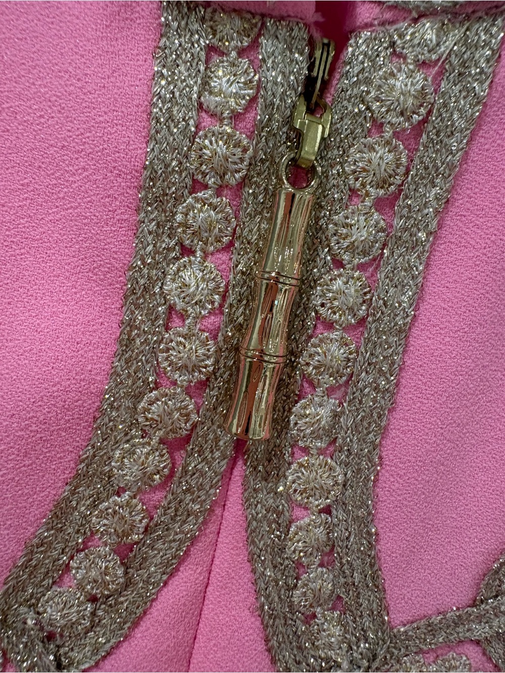 Lilly Pulitzer Pink Mini Dress with Gold Embellishment - Picture 4 of 4